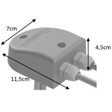 Miniature PASSE-TOIT/PASSE CLOISON - étanche et résistant aux UV pour câbles 4-6mm² - UNITECK N° 1