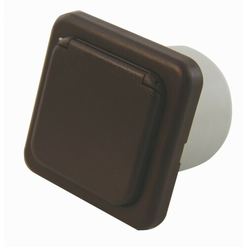 PRISE 220V MARRON SCHUKO AVEC COUVERCLE - sans encadrement et sans cabochon -