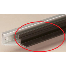 Miniature Rail mural PVC marron pour fixation de table N° 1