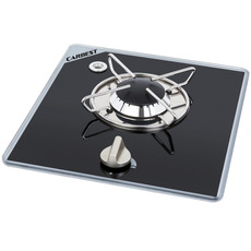 Miniature Réchaud Cristal - 1 FEU - 325 x 290 mm - NOIR/ARGENT - CARBEST N° 0