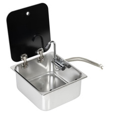 Miniature Evier avec couvercle 322 X 352 - INOX - CARBEST  N° 6