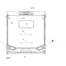 Miniature SUPPORT FEU NOIR COTE DROIT - CHAUSSON CHALLENGER 2019 N° 1