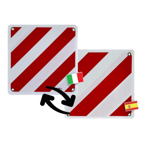 Panneau de signalisation réversible Italie / Espagne - OPTIMA