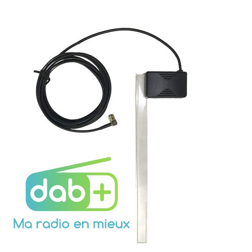 Antenne intérieure adhésive DAB DAB+ avec connecteur SMB