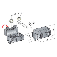 Miniature Porte-Fusible 30A-60A – Protection électrique pour installations 12V et 24V N° 1
