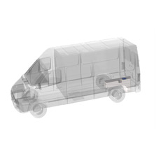 Miniature Réservoir 112 L spécial pour passage de roue arrière (côté gauche du véhicule) - APLAST N° 1