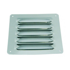 Miniature Grille aération inox 115x127 mm - AVEC MOUSTIQUAIRE N° 0