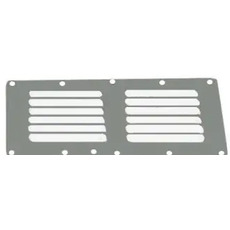 Miniature Grille aération inox 118 X 232 mm - AVEC MOUSTIQUAIRE N° 0