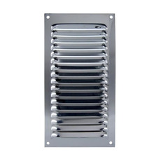 Miniature Grille aération inox 232 x 127 mm - SANS MOUSTIQUAIRE N° 0