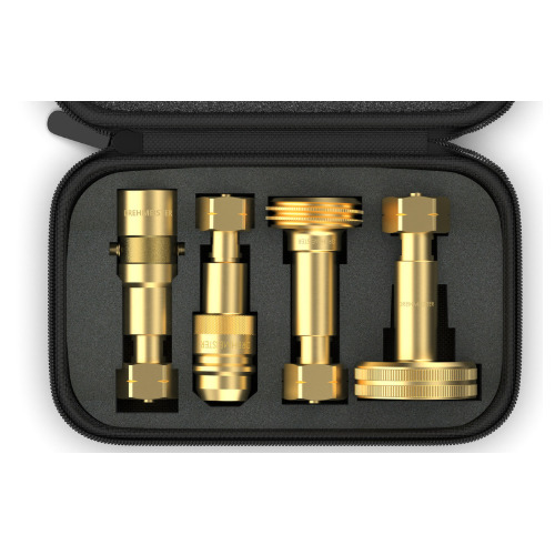 Kit d'adaptateurs Drehmeister pour bouteilles de gaz W21,8L avec étui