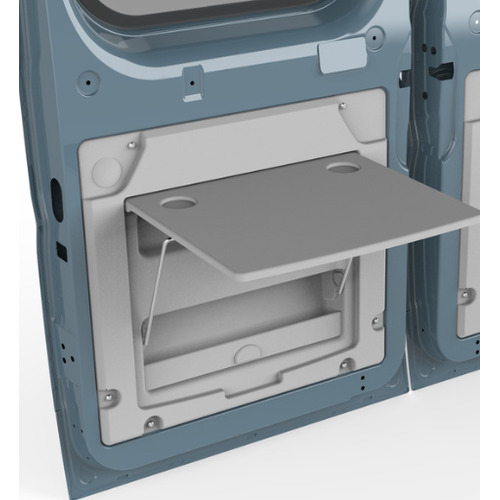 Tablette rabattable pour porte arrière - Gris - L67 x 62 cm - REIMO