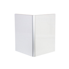 Miniature Profilé d'angle rigide - ALUMINIUM - - ARGENT- 2 OUVERTURES - 15 mm - 220 cm - REIMO N° 1