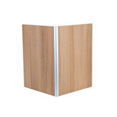 Miniature Profilé d'angle rigide - ALUMINIUM - - ARGENT- 2 OUVERTURES - 15 mm - 220 cm - REIMO N° 2