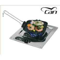 Miniature Plaque de cuisson - 1 FEU - 285 x 320 - INOX - CAN N° 1