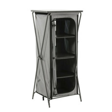 Miniature Toledo meuble rangement pliable -  L 66 x l 52 x H 140 cm - Gris Foncé - TRAVELLIFE N° 0