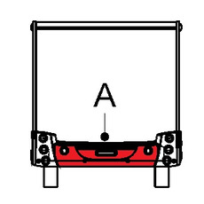 Miniature PARE CHOC ARRIERE CHAUSSON CHALLENGER (PARTIE CENTRALE) - 2013/2015 N° 1