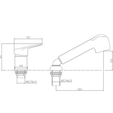 Miniature Mitigeur + douchette Olivia - OSCULATI N° 1