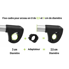 Miniature SUPPORT DE CADRE A SANGLE REGLABLE -27 CM - ENDURO N° 3