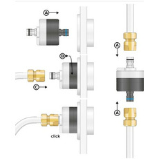 Miniature Adaptateur de remplissage + entrée de filtre - ALB N° 3