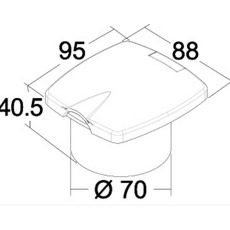 Miniature Douchette New Edge- FLEXIBLE 2.5 m - OSCULATI N° 2