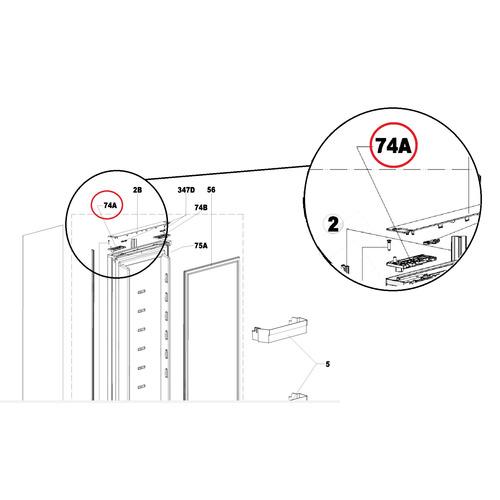 Kit coulisse, ressorts et fixations pour réfrigérateurs RCD, RCL, RMD, RMDT, RML – DOMETIC (réf. 289017708)