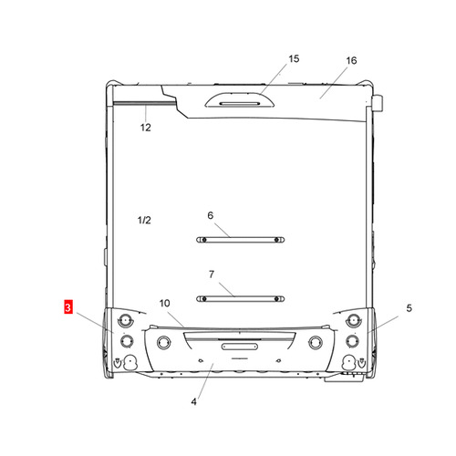 ANGLE DE PARE CHOC ARRIERE GAUCHE CHAUSSON 2017 - TRIGANO