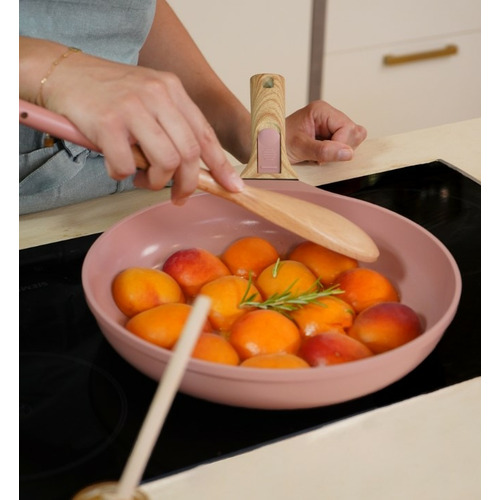 L'INCROYABLE POÊLE GUIMAUVE ANTI-ADHÉRENTE 24 CM - POIGNEE AMOVIBLE- COOKUT