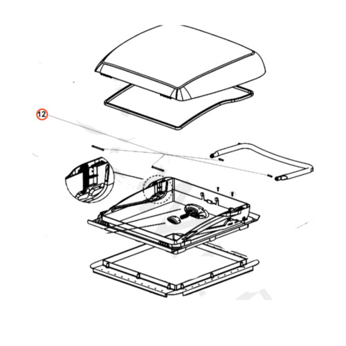 Kit de fixation pour Mini-Heki - DOMETIC