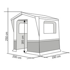 Miniature Abri indépendant ALICANTE 200 x 190 REIMO N° 0