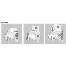 Miniature Tente de toit AIRTOP - LARGE - 215 X 165 - GRIS - AUTOHOME N° 9