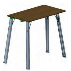 Miniature TABLE DE CAMPING INTEGREE A LA PORTE COULISSANTE - TANSPORTER  T5 & T6  - GRISE VW  N° 1