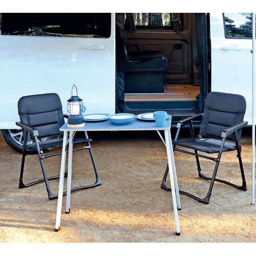 TABLE DE CAMPING INTEGREE A LA PORTE COULISSANTE - NEW TRANSPORTER & NEW V710 - GRISE VW - STIDE PARTS
