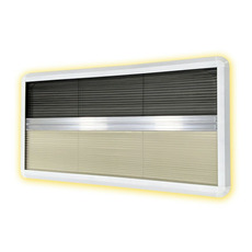 Miniature CADRE INTERIEUR AVEC STORE OCCULTANT & MOUSTIQUAIRE - 850 X 450- AVEC LED - MASIS N° 0