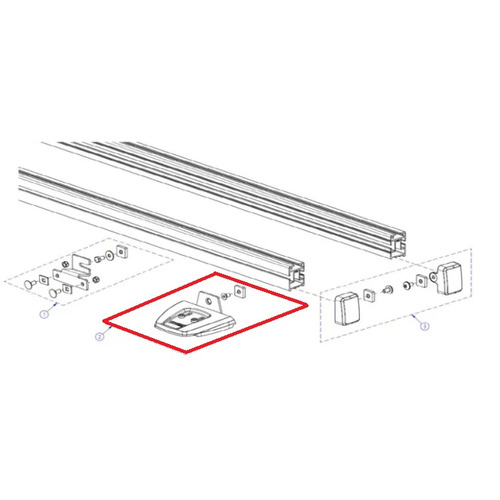 Kit fixation Ducato H2 à partir de 2006 (1 pièce) - THULE