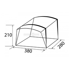 Miniature Auvent Gonflable Independant - 380 x 280 x H210 cm - BRUNNER N° 3