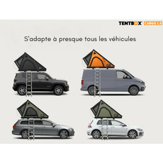 Miniature Tente de toit - CARGO 2.0 - ANTHRACITE - TentBox N° 1