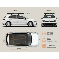 Miniature Tente de toit - CARGO 2.0 - VERT FORET - TentBox N° 4