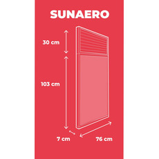 Miniature Chauffage solaire - SUNAERO - 1500 W - SOLAR BROTHER N° 1