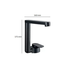 Miniature ROBINET MITIGEUR TWISTER NOIR RACCORD TETINE 10/12mm - REICH - N° 1