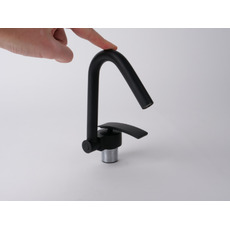 Miniature ROBINET MITIGEUR RABATTABLE NOIR POUR TUYAU PER 12mm - ARGO - N° 1