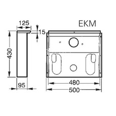 Miniature Niche de protection thermique S 2200 pour encastrement -  Gris titane - TRUMA N° 1