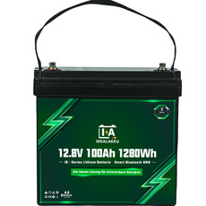 Miniature Batterie au lithium IB SERIES LiFePO4 12 V 100 Ah Smart BMS avec Bluetooth - IDEALAKKU N° 0