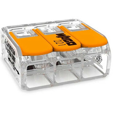 Miniature Borne de raccordement 3 câbles avec levier - A L'UNITE -221-613 - WAGO N° 4