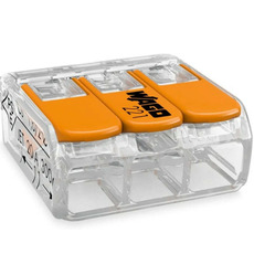 Miniature Borne de raccordement 3 câbles avec levier - Lot de 25 - 221-413 - WAGO N° 3