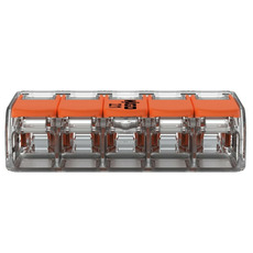 Miniature Borne de raccordement 5 câbles avec levier -LOT DE 5 - 221-415 - WAGO N° 1