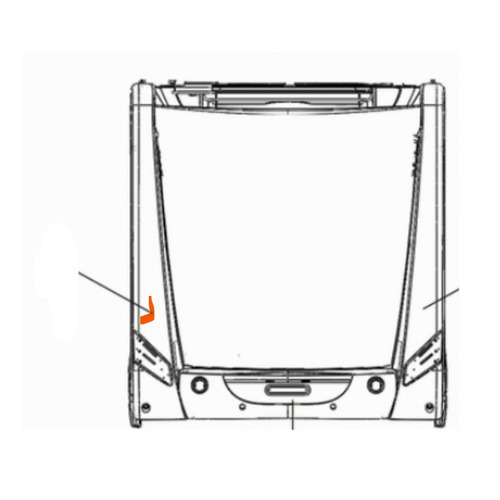 Colonne arrière gauche pour Challenger MAGEO 398EB de 2014 - TRIGANO