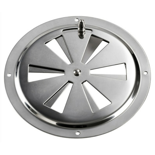 Grille aération inox à fermeture 102 mm - AVEC MOUSTIQUAIRE - OSCULATI