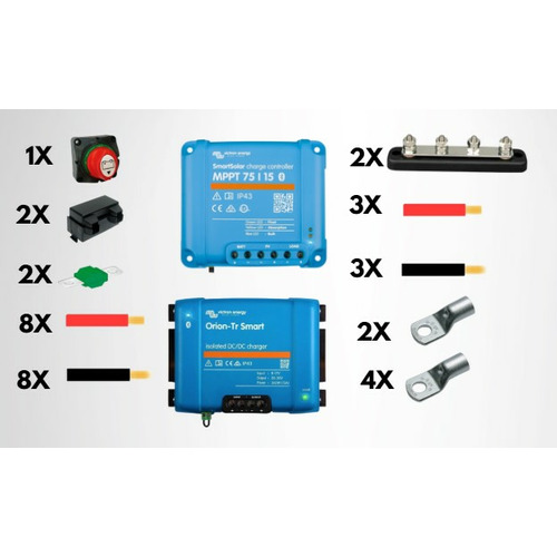 KIT DE MONTAGE LITHIUM DCDC/MPPT - 30A