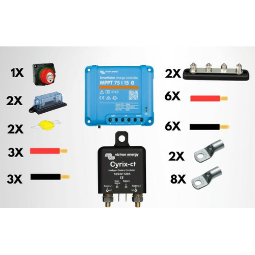 KIT DE MONTAGE LITHIUM ALTERNATEUR NON INTELIGENT - 6 M