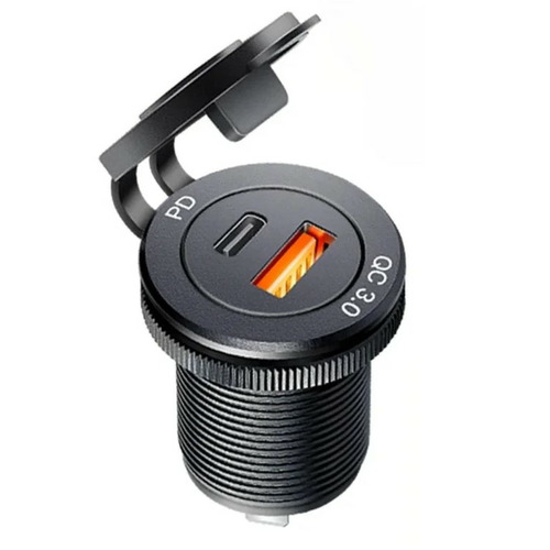 Prise charge rapide encastrable -  USB + USB-C 